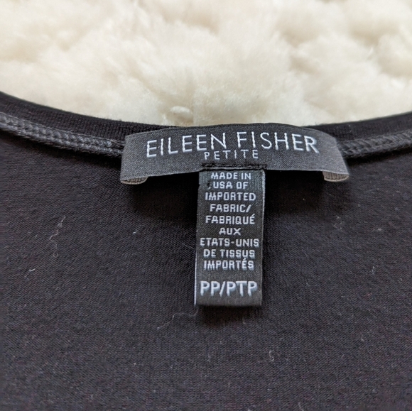 Eileen FISHER jersey tunic top dress xs petite pp black - Picture 10 of 15